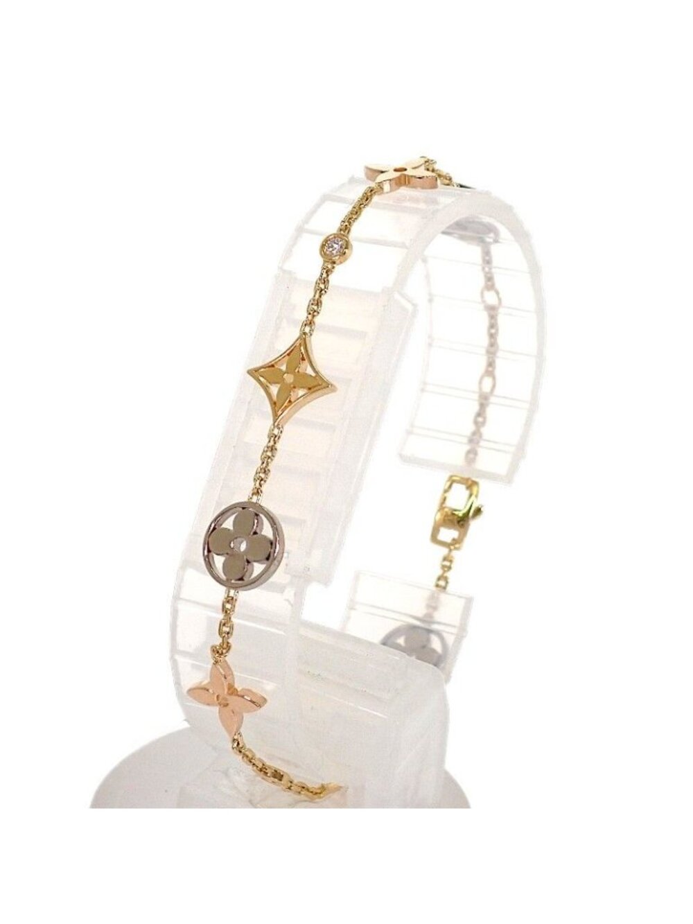 Louis Vuitton Monogram Idylle Bracelet 18k Yellow Gold 18k Pink Diamond - Picture 2 of 12